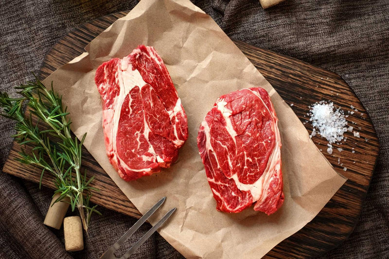 Load image into Gallery viewer, Glatt Kosher Organic Beef Ribeye Steak - Boneless by Kosher Meat Store