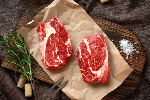 Glatt Kosher Organic Beef Ribeye Steak - Boneless by Kosher Meat Store